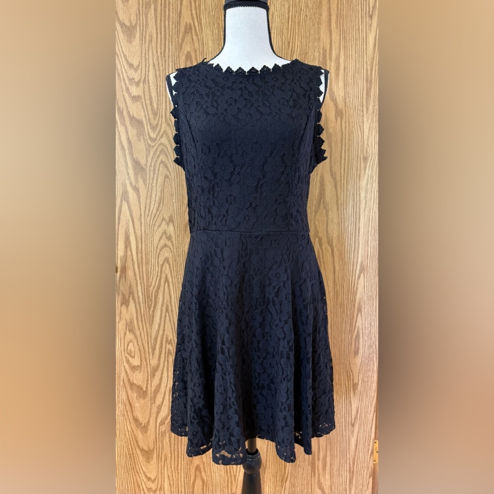 Elegant Black Lace Dress - Picture 2 of 9